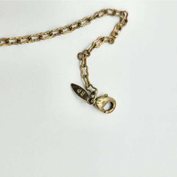 Vintage gold rhinestone flower anklet - Picture 5 of 6